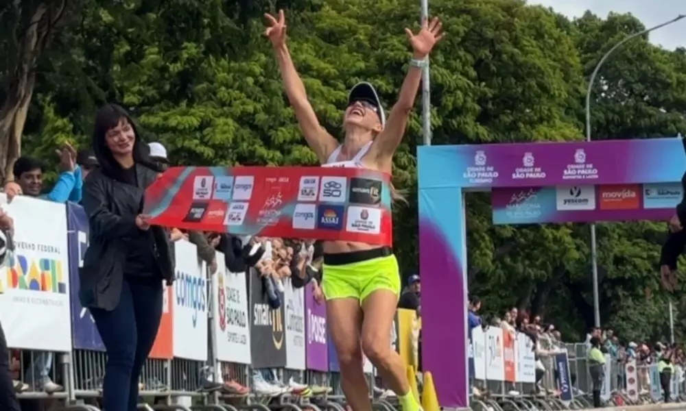 Eulália dos Santos na Maratona Internacional de São Paulo