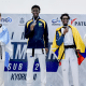 Henrique Marques no pódio em prova no México. Ele vai competir em Assunção-2025 no taekwondo