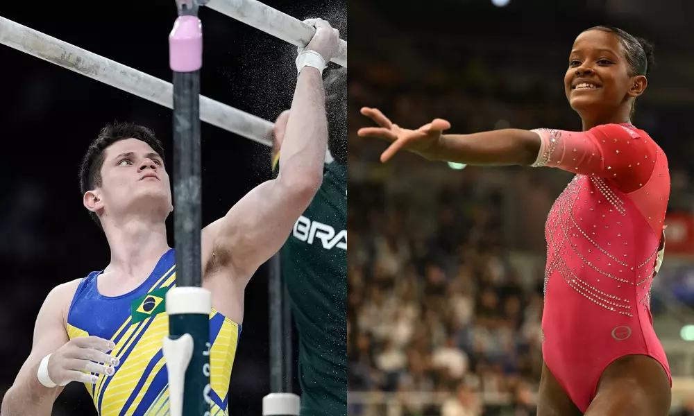 Diogo Soares e Júlia Coutinho estão inscritos na Copa do Mundo de ginástica artística em Koper na Eslovênia