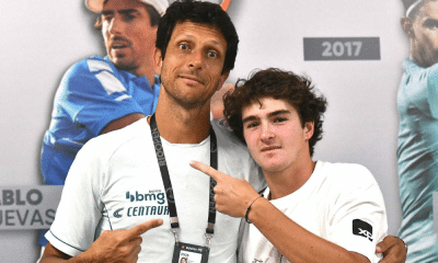 Marcelo Melo e João Fonseca no Rio Open desse ano