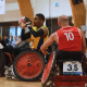 Jogador do Brasil no Egmont Open de rugby em cadeira de rodas