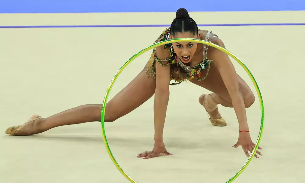 Babi Domingos na Copa do Mundo de ginástica rítmica em Portimão