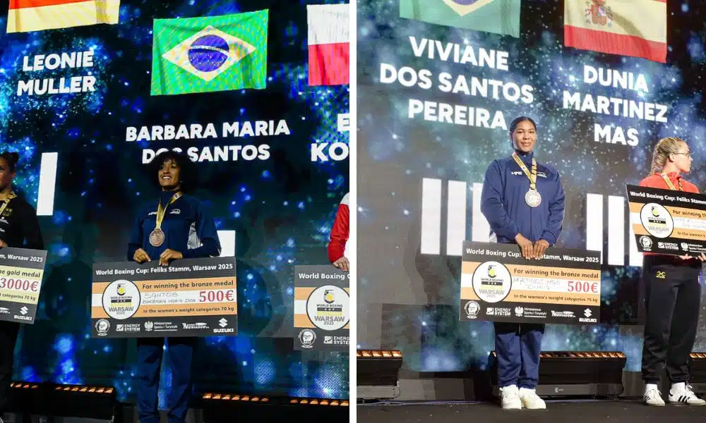 Bárbara Santos e Viviane Pereira conquistaram medalha de prata na etapa de Varsóvia da Copa do Mundo de boxe