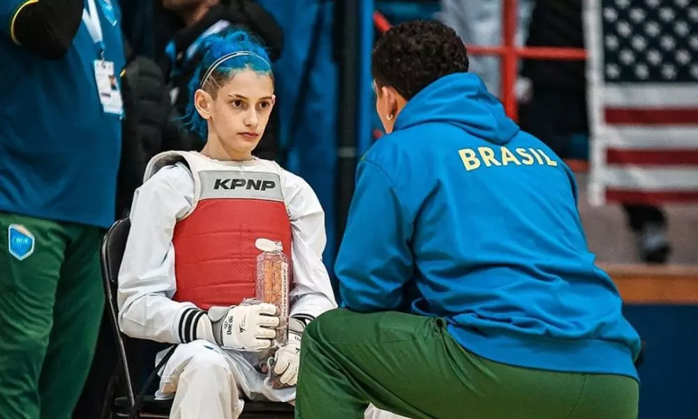 Com apenas 12 anos, Theo Pechir chegou às oitavas de final do Mundial Cadete de taekwondo