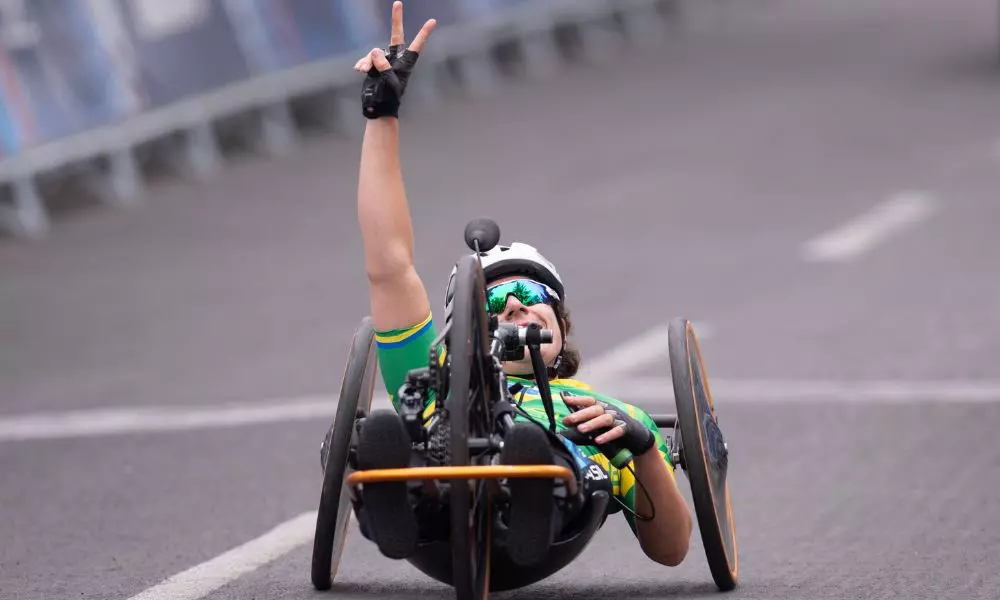 Jady Malavazzi conquistou a medalha de prata na Copa do Mundo de Maniago de paraciclismo
