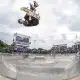 Na imagem, Luigi Cini durante suas manobras no bowl de Florianópolis.