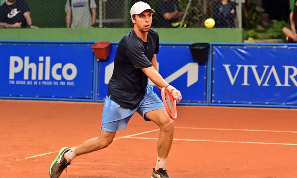 Pedro Boscardin no Challenger de Santos