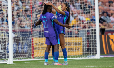 Barbra Banda, do Orlando Pride, na vitória contra o Utah Royals