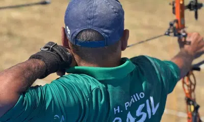 Hélcio Perillo na Copa Europeia de Tiro com Arco