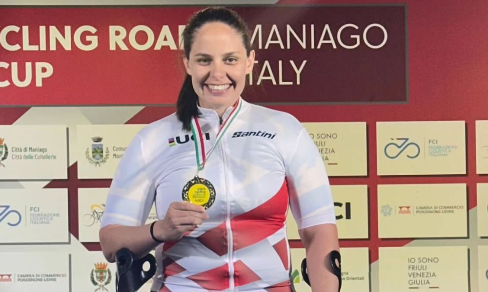 Victoria Barbosa conquistou sua segunda medalha de ouro na etapa de Maniago da Copa do Mundo de paraciclismo