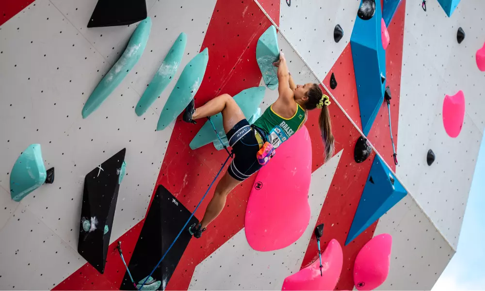 Anja Köhler na Copa do Mundo de escalada