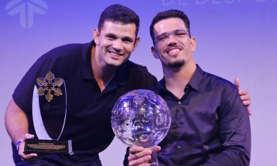 Cristian RIbera e Fábio Ribera na Cerimônia de encerramento da temporada da CBDN