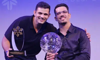 Cristian RIbera e Fábio Ribera na Cerimônia de encerramento da temporada da CBDN