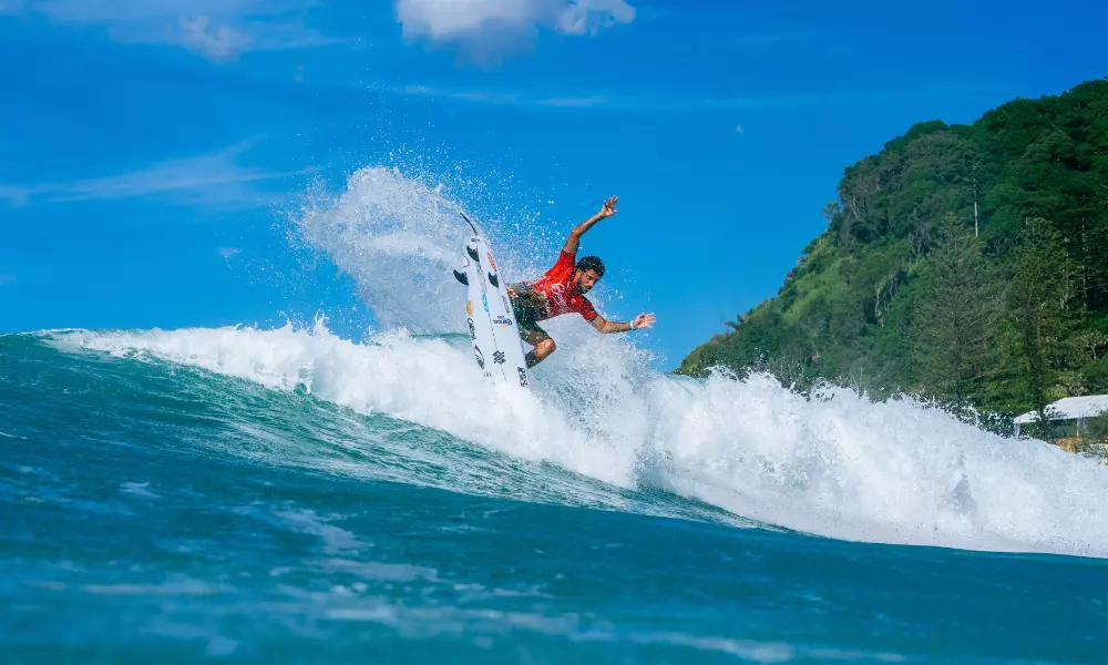 Filipe Toledo na etapa de Gold Coast da WSL