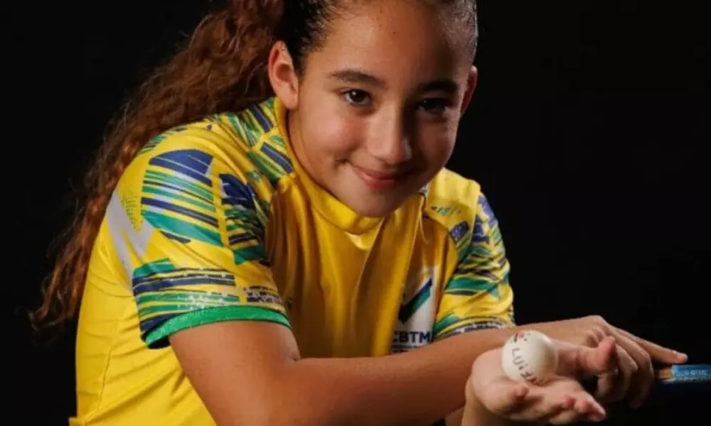 Luiza Fontanive, do Brasil, no WTT Youth Contender Monteria