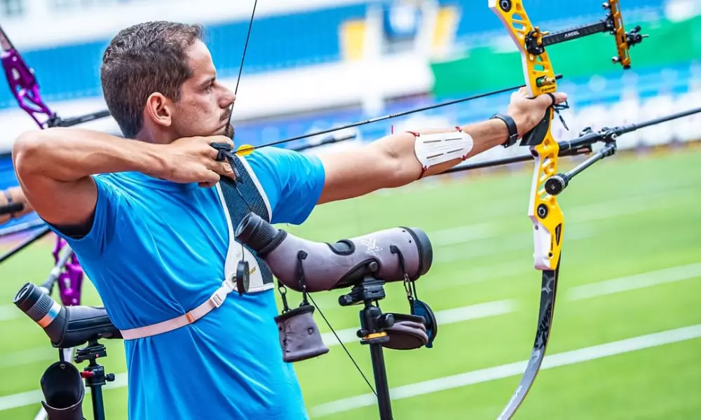 Marcus D'Almeida no Sul-Americano de tiro com arco