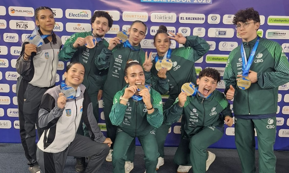 Delegação do Brasil no Pan-Americano de ginástica de trampolim