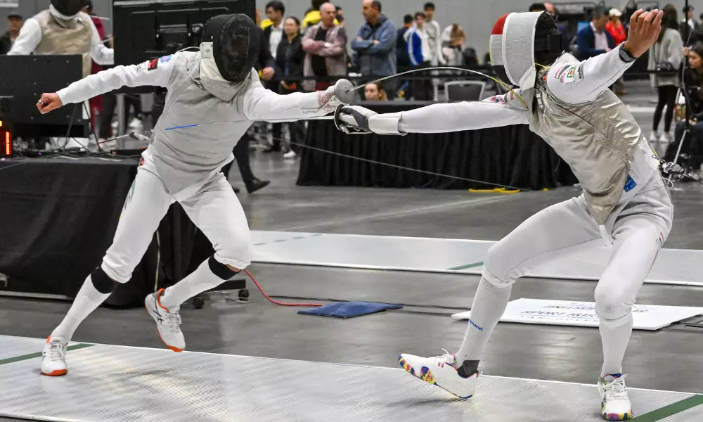 Guilherme Toldo na Copa do mundo de florete em Vancouver