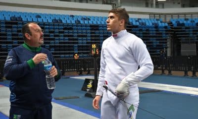 Alexandre Camargo conquistou sua terceira medalha de bronze em competições continentais na espada masculina