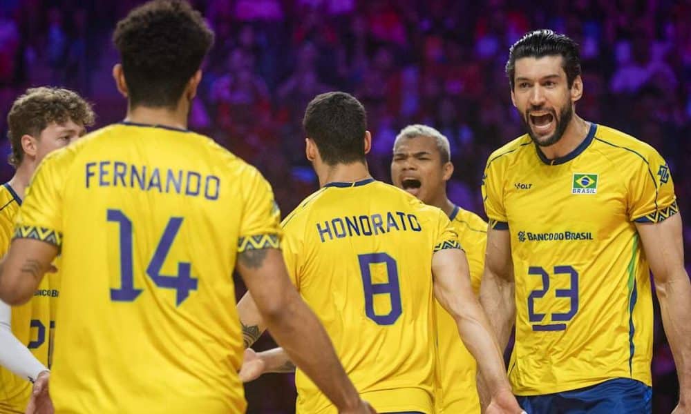Brasil, Polônia, VNL, Liga das Nações de Vôlei