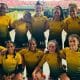 Na imagem, seleção feminina de sevens do Brasil que se reuniu para formar a seleção de XV.