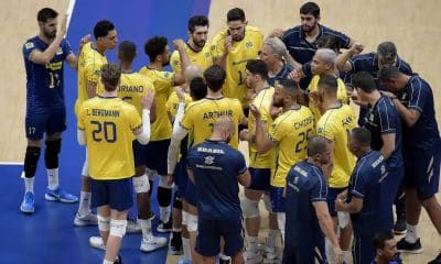 Brasil e Bernardinho - Seleção Brasileira na Liga das Nações (VNL) contra a Polônia