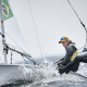 Juliana Martins Duque e Rafael Britto Silva durante o Mundial 470 na Polônia