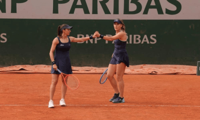 Luisa Stefani e Timea Babos em Roland Garros