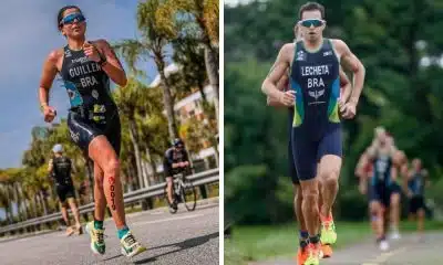 Luma Guillen e Gabriel Lecheta ficam em sétimo lugar na etapa de Salinas da Copa América de triatlo