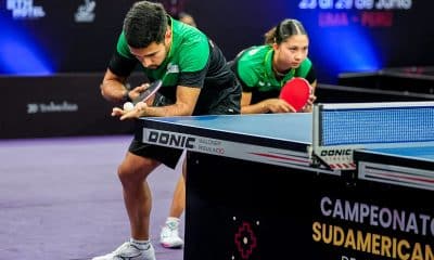 Guilherme Teodoro e Giulia Takahashi - Brasileiros do Tênis de Mesa no Sul-Americano - Medalha de Prata