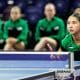 Giulia Takahashi e equipe feminina do Brasil na final por equipes do Sul-Americano de Tênis de Mesa