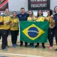 Jogadoras da Seleção Brasileira Feminina de goalball na Malmö Cup