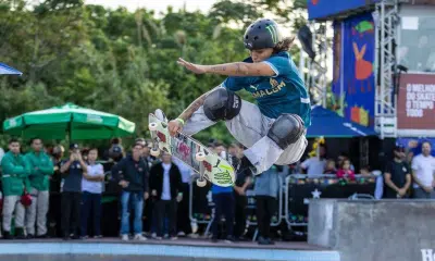 Isadora Pacheco, do skate park