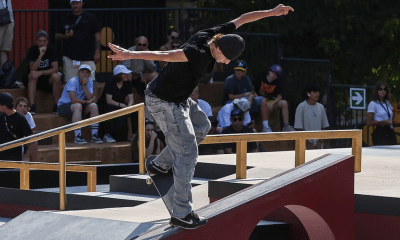 Filipe Mota em ação em Roma, no Pro Tour de skate street