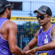 Vitor Felipe e Guto durante a terceira etapa do Brasileiro de vôlei de praia