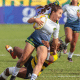 Yaras durante o confronto de rugby contra a Colômbia