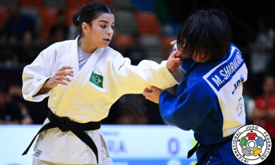 Bianca Reis em luta do último Mundial Júnior. Ela vai disputar os Jogos Pan-Americanos Júnior em Assunção no Paraguai