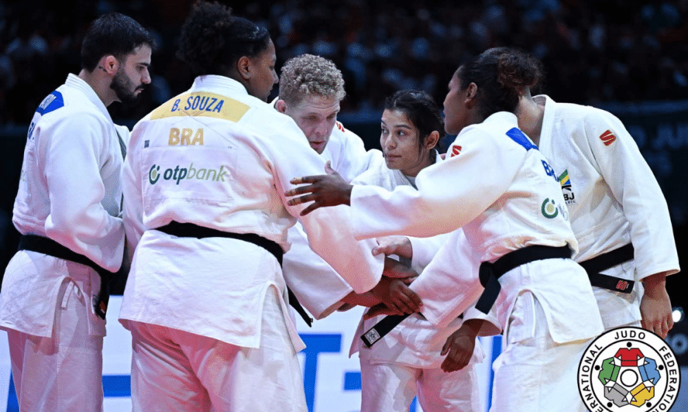 Brasil x França na disputa por equipes do Mundial de Judô