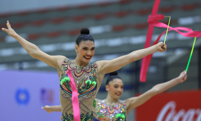 Conjunto reserva do Brasil no Pan-Americano de ginástica rítmica