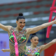 Conjunto reserva do Brasil no Pan-Americano de ginástica rítmica