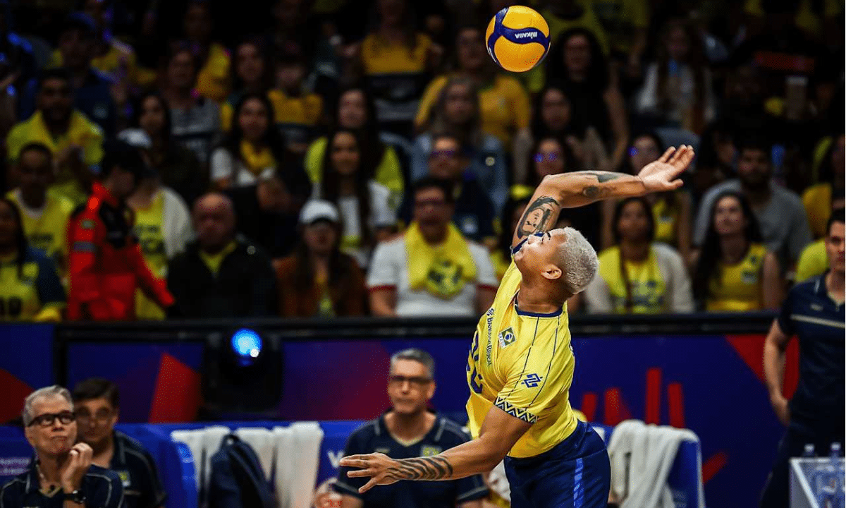 Darlan saca no jogo entre Brasil e Ucrânia na VNL