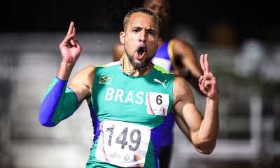 Eduardo Rodrigues em prova de atletismo na Finlândia
