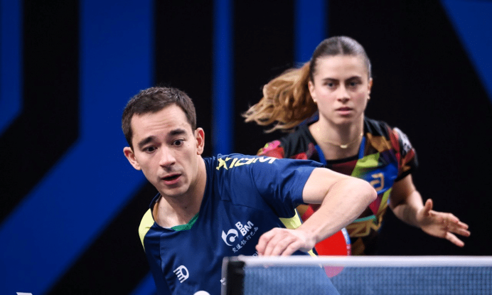 Hugo Calderano e Bruna Takahashi no Star Contender de Ljubliana