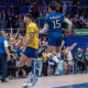 Judson e Maique em ação na VNL masculina - vôlei