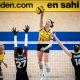Julia Bergmann no jogo entre Brasil e Canadá na VNL Feminina