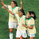 Kerolin comemorando gol com a seleção - FUTEBOL