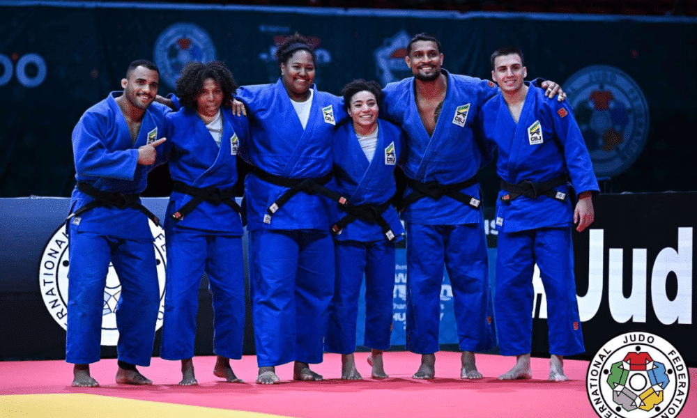 Equipe mista do Brasil no Mundial de Judô