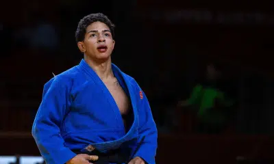 Ronald Lima em luta do Mundial de Judô 2025