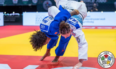 Rafaela Silva projeta adversária em Luta do Mundial de Judô