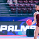 Sarah Mourão se apresenta com a bola no Mundial Júnior de ginástica rítmica